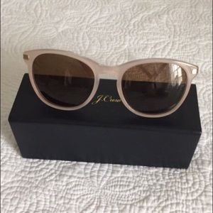 J Crew Pink Sunglasses with Case